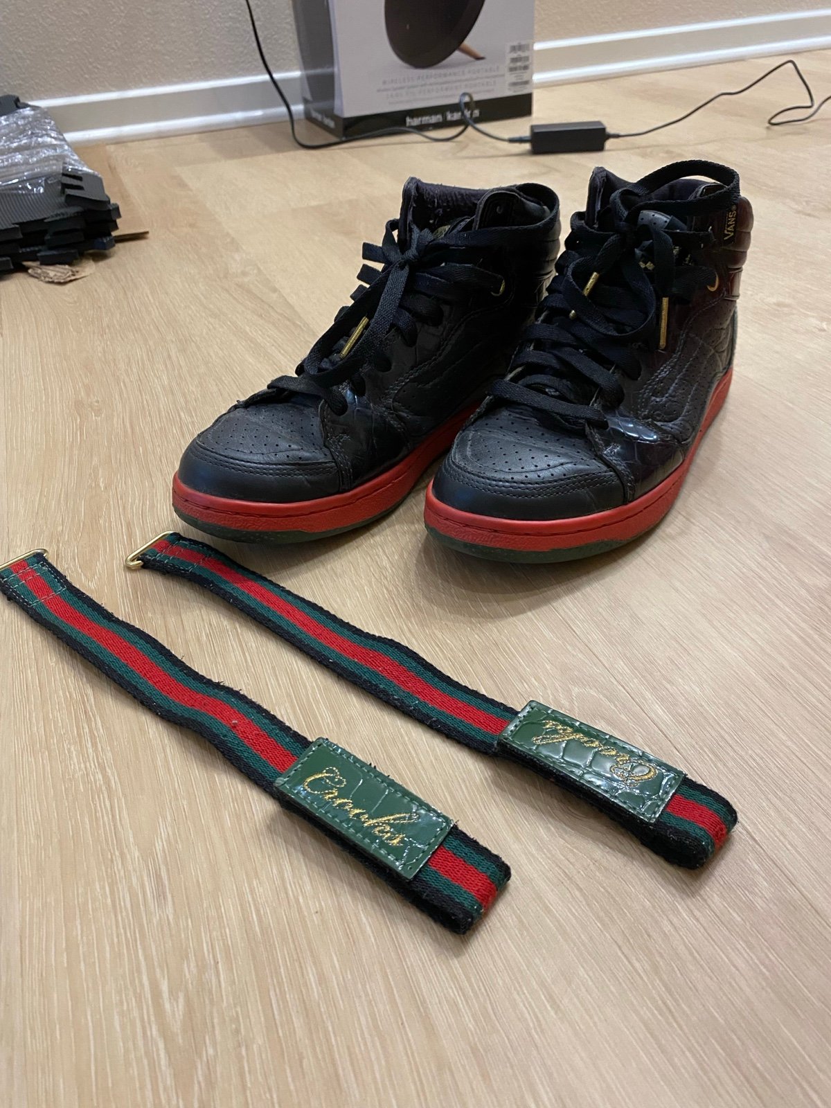 Vans X Crooks & Castles Forty Four Hi Black SK8 Mens Shoes Sz 9 no box