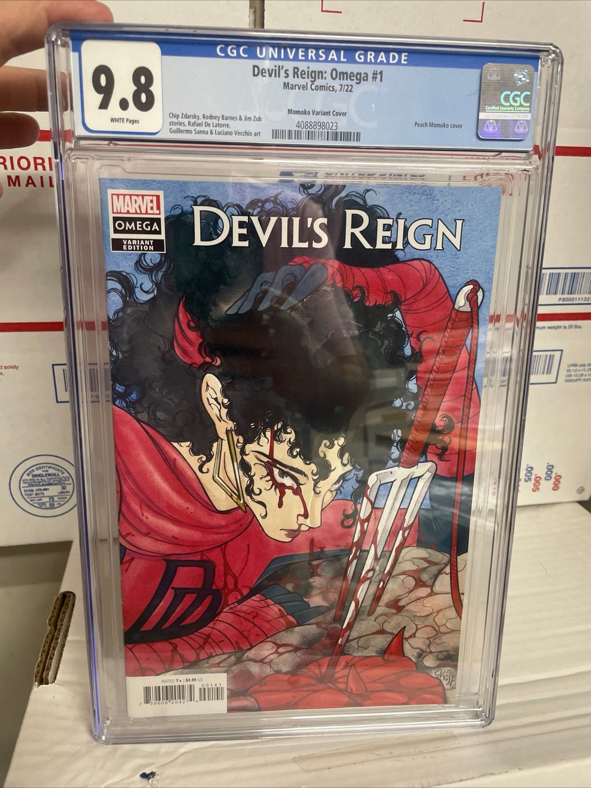 DEVIL'S REIGN #1 CGC 9.8! PEACH MOMOKO COVER!