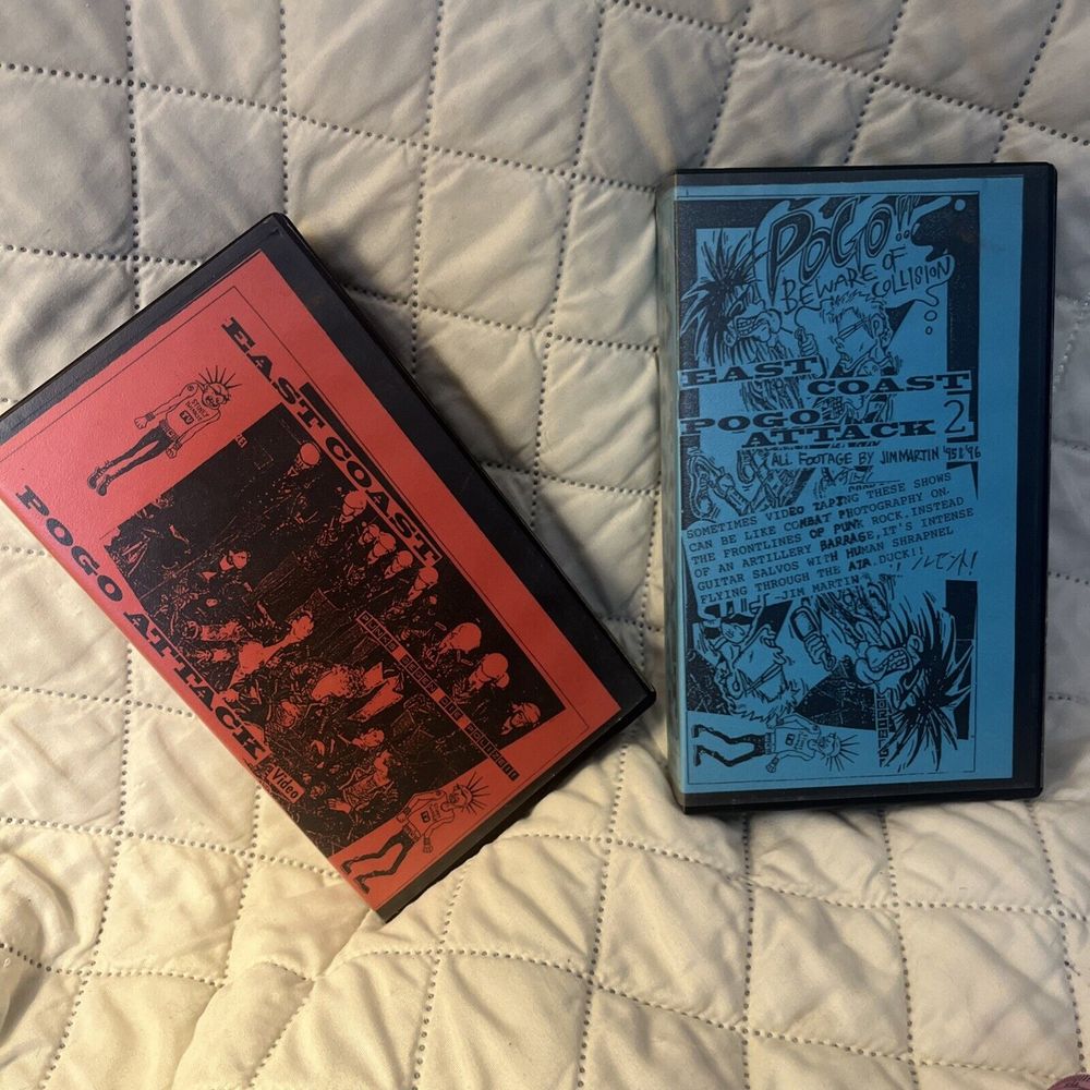 East Coast Pogo Attack Video Vol 1 And 2 VHS 1995 US Tribal War Records Punk
