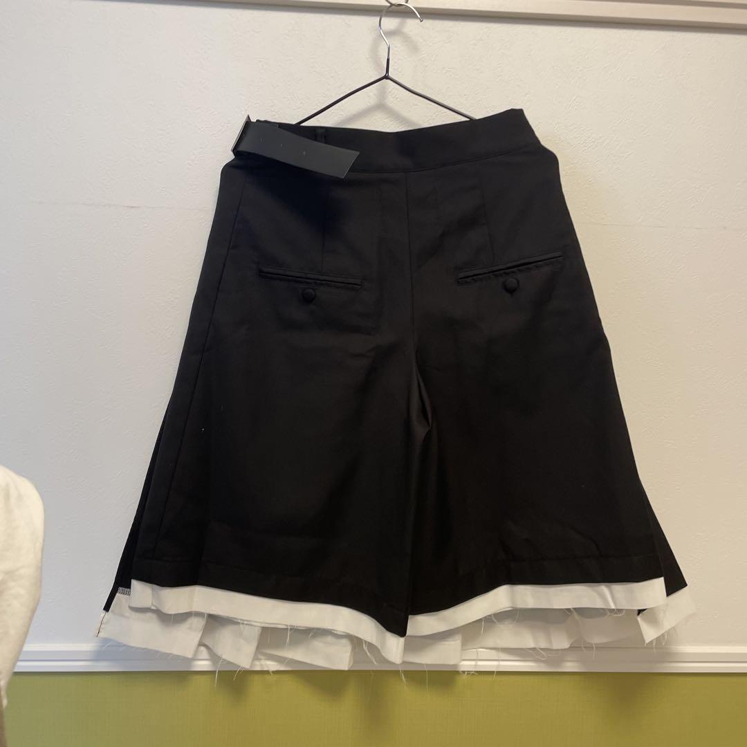 neith Rose Pleats Skirt Pants (Black) S