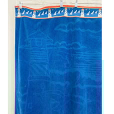 Blue Sun BEACH Body TOWEL Made By Sun Sational Lighthouses Light house Cotton
