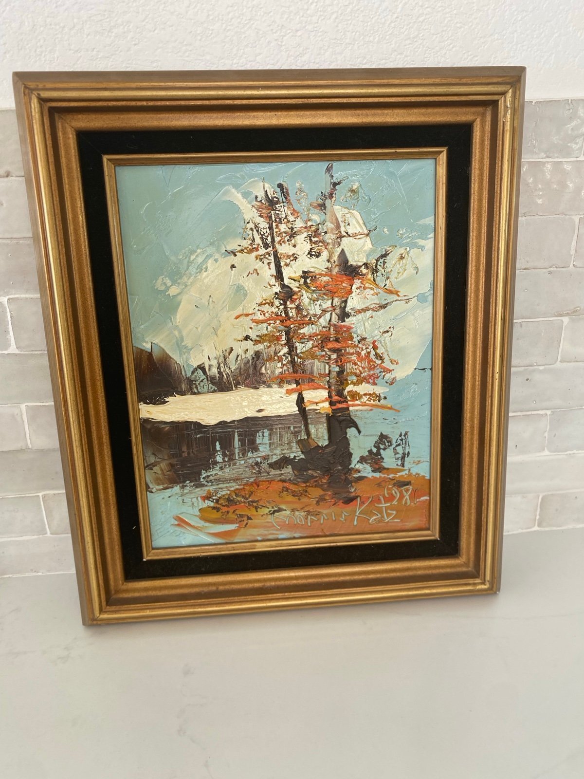 Morris Katz Original Oil Painting 1981
