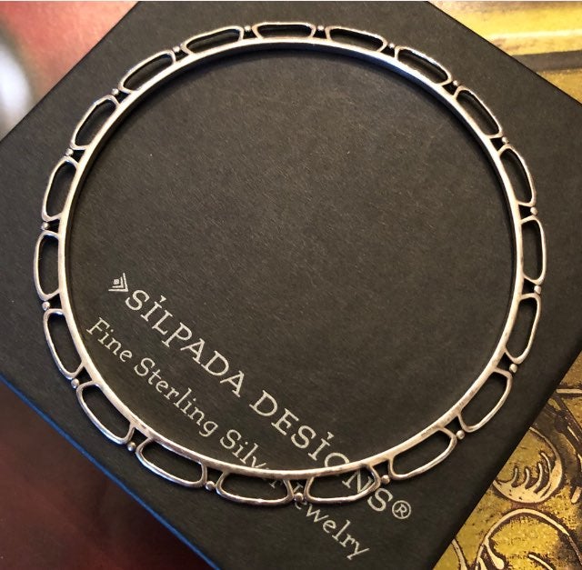 Silpada Sterling Infinite Charm Bangle