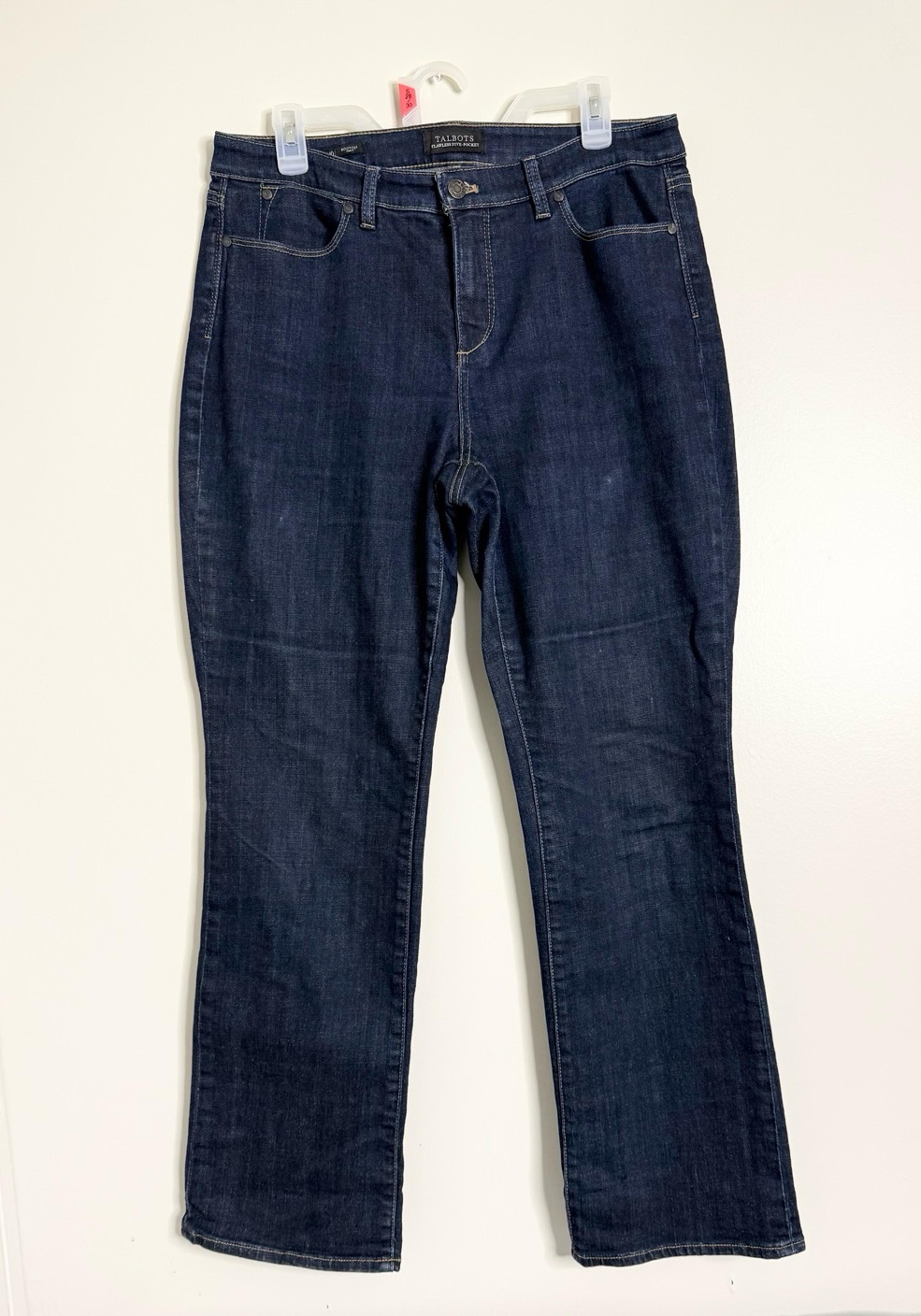 Talbots Jeans Women’s Flawless 5 Pocket Bootcut Curvy Denim Sz 10 Mid Rise