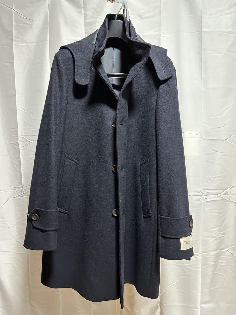 New 【Chesterbury】 NOBILIA Hooded/Wool Half Coat/Size M