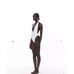 Myra Swim One Piece Swim Suit Large White Ralph Halter Cheeky Monokini Beach