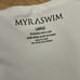 Myra Swim One Piece Swim Suit Large White Ralph Halter Cheeky Monokini Beach