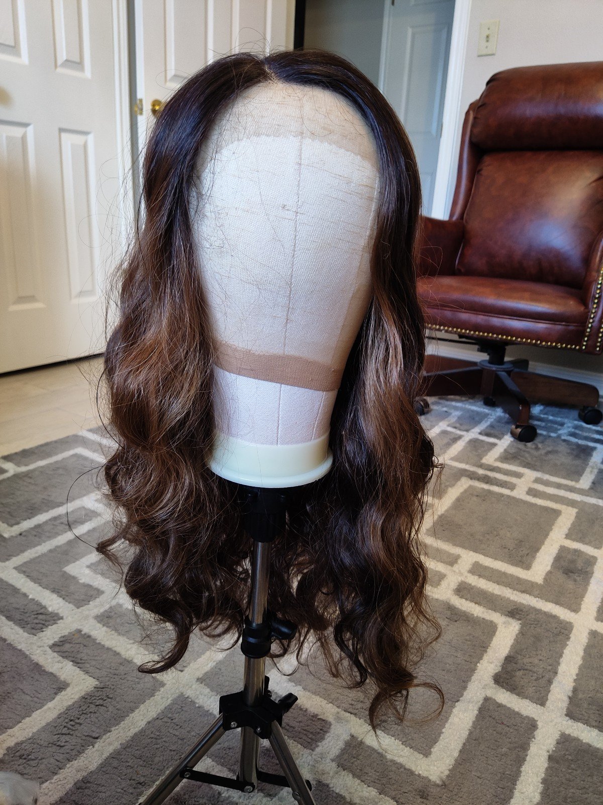 Bobbi Boss 13x6 HD Lace Human Hair Blend Glueless Highlighted Wig
