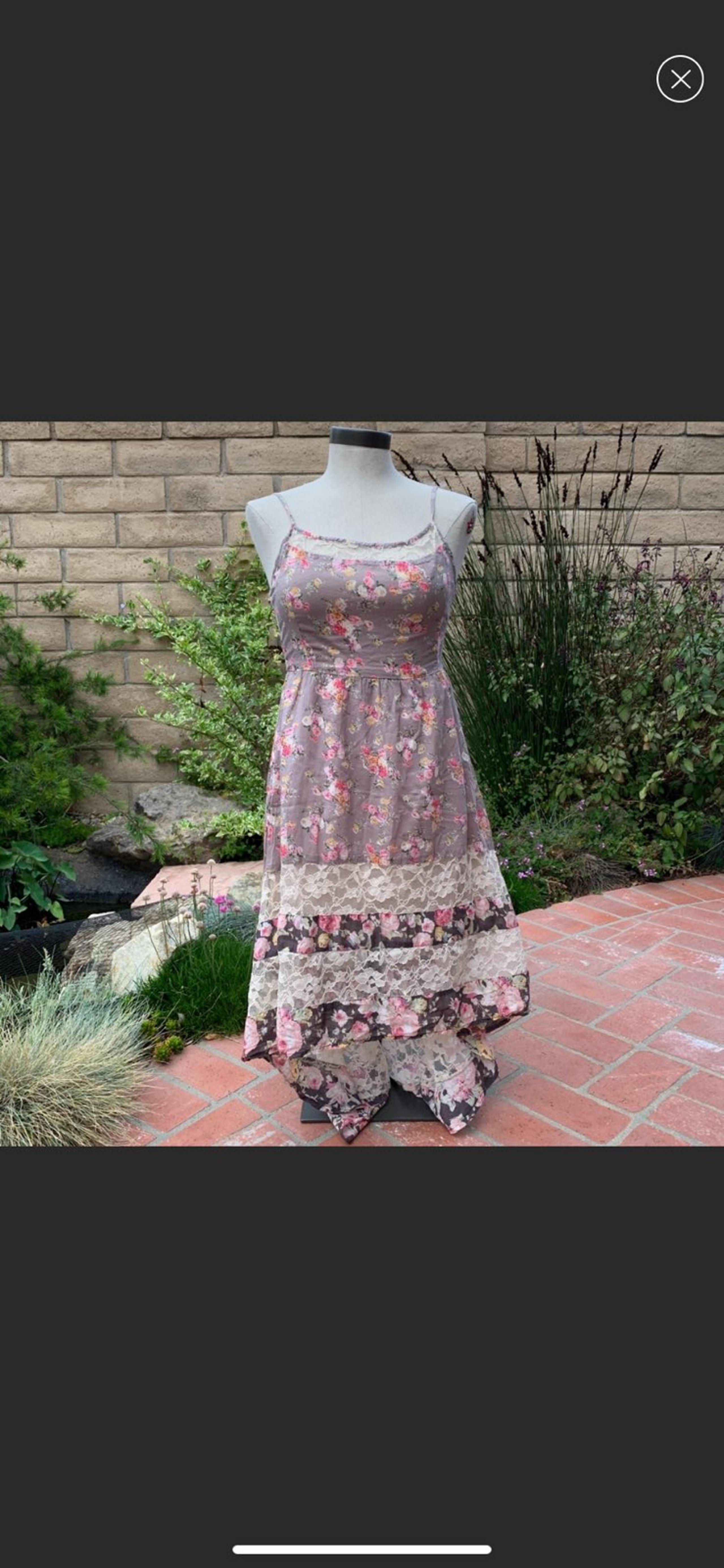 American Rag Floral Lace High Low Dress