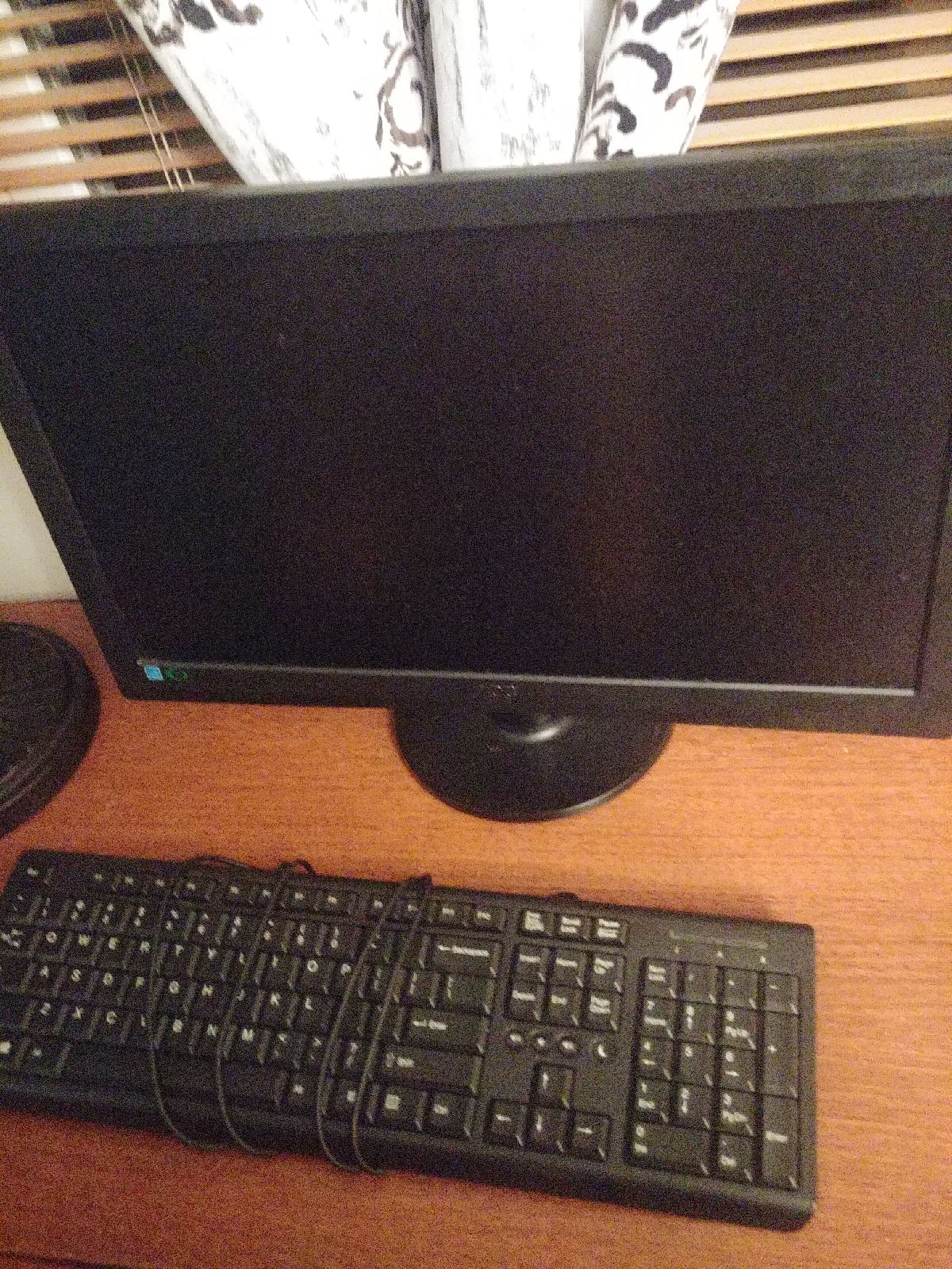 desktop computer and monitor