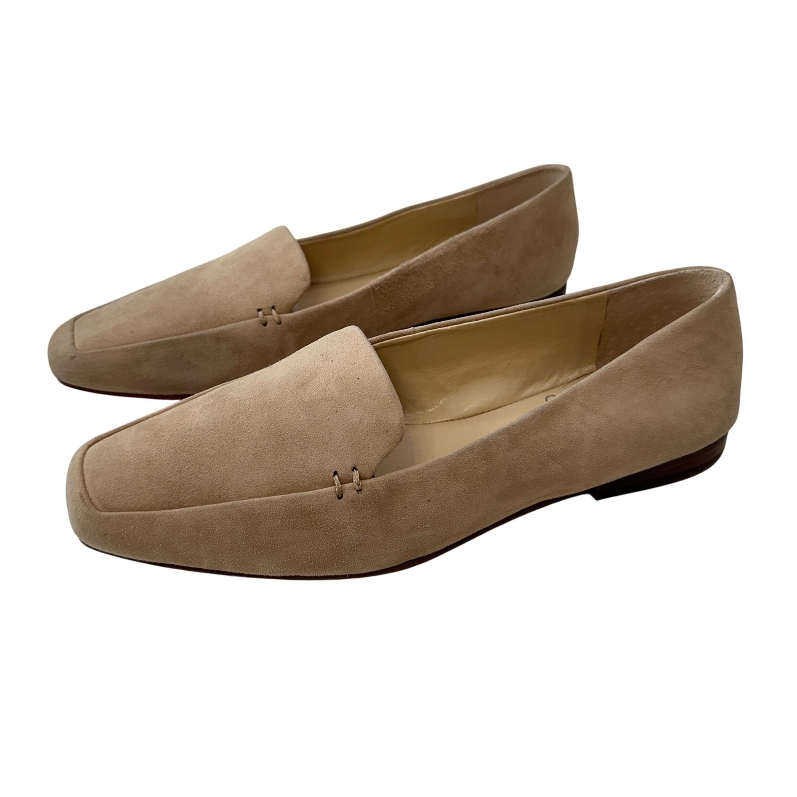 Vince Camuto Suede Loafers Square Toe Slip On Classic Flats Shoes Womens 7M