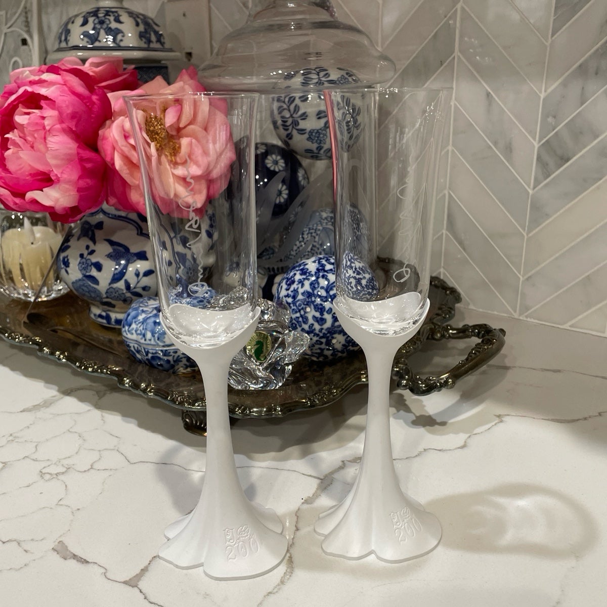 Daniel Arsham-Belle Epoque Champagne Glasses Set of 2