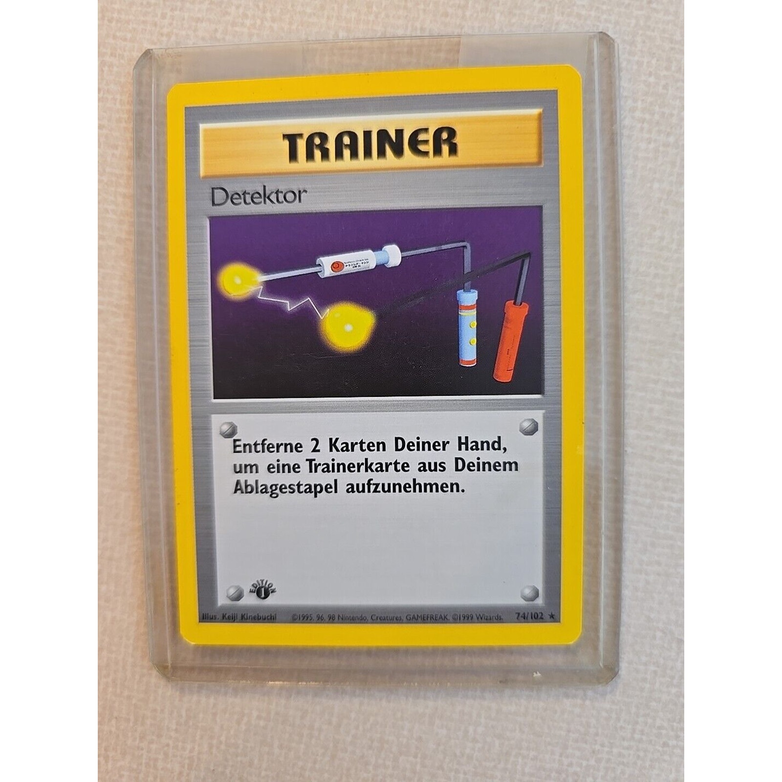 1st Edition Detektor (Item Finder) RARE 74/102 | German Base Set