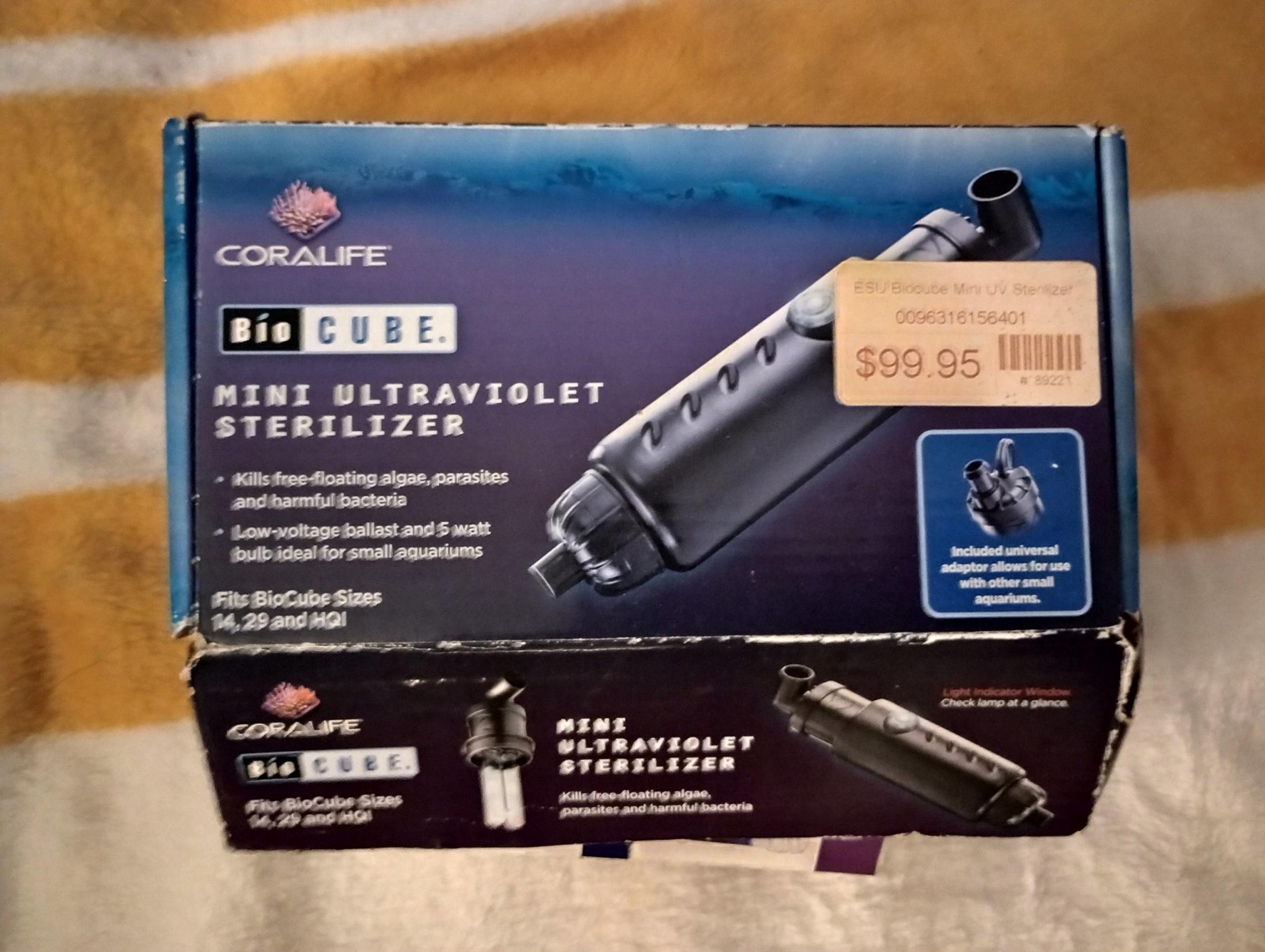 Biocube ultraviolet steralizer