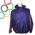 Vintage 1980s Bruce Jenner Sports In Motion Red White Blue Windbreaker Jacket XL