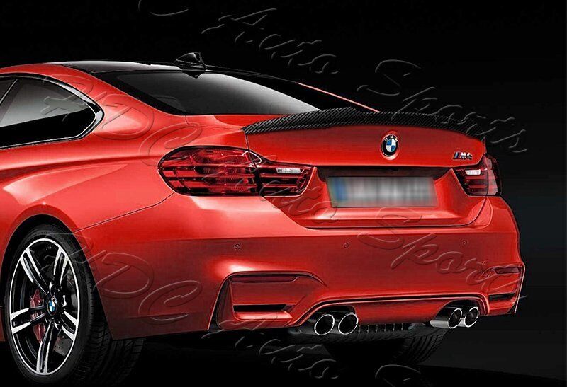 For 2015-2020 BMW F82 M4 Performance Real Carbon Fiber Rear Trunk Spoiler Wing