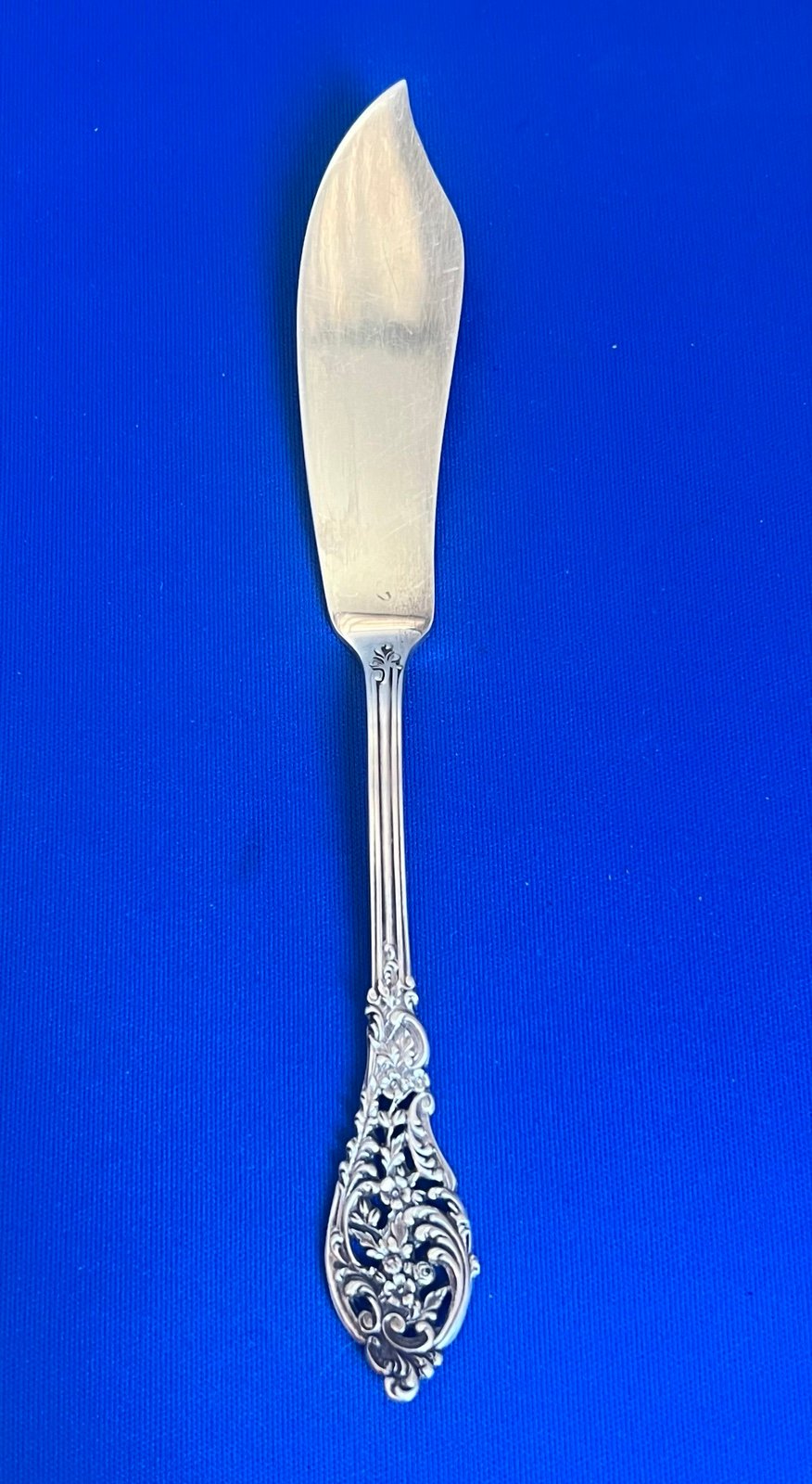 Vintage Reed & Barton FLORENTINE LACE Sterling Silver MASTER BUTTER KNIFE 7 1/2”