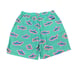 Chubbies The Apex Swimmers 7 Teal Sharks Size Large Swim Trunks New with tags