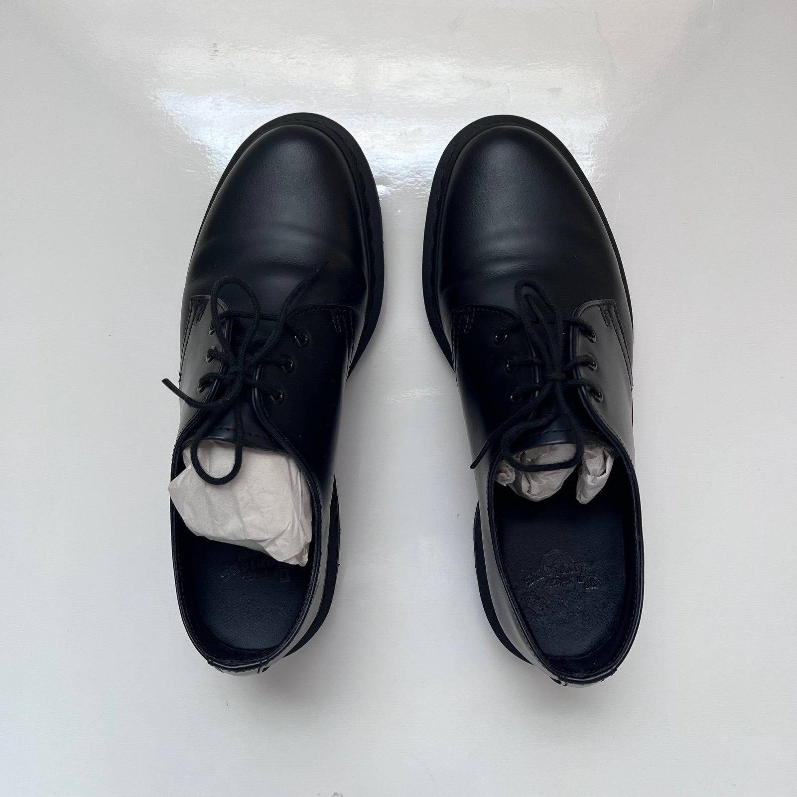 Dr. Martens 1461 Mono Black Loafer Shoes Men Size 7M and Women Size 8M