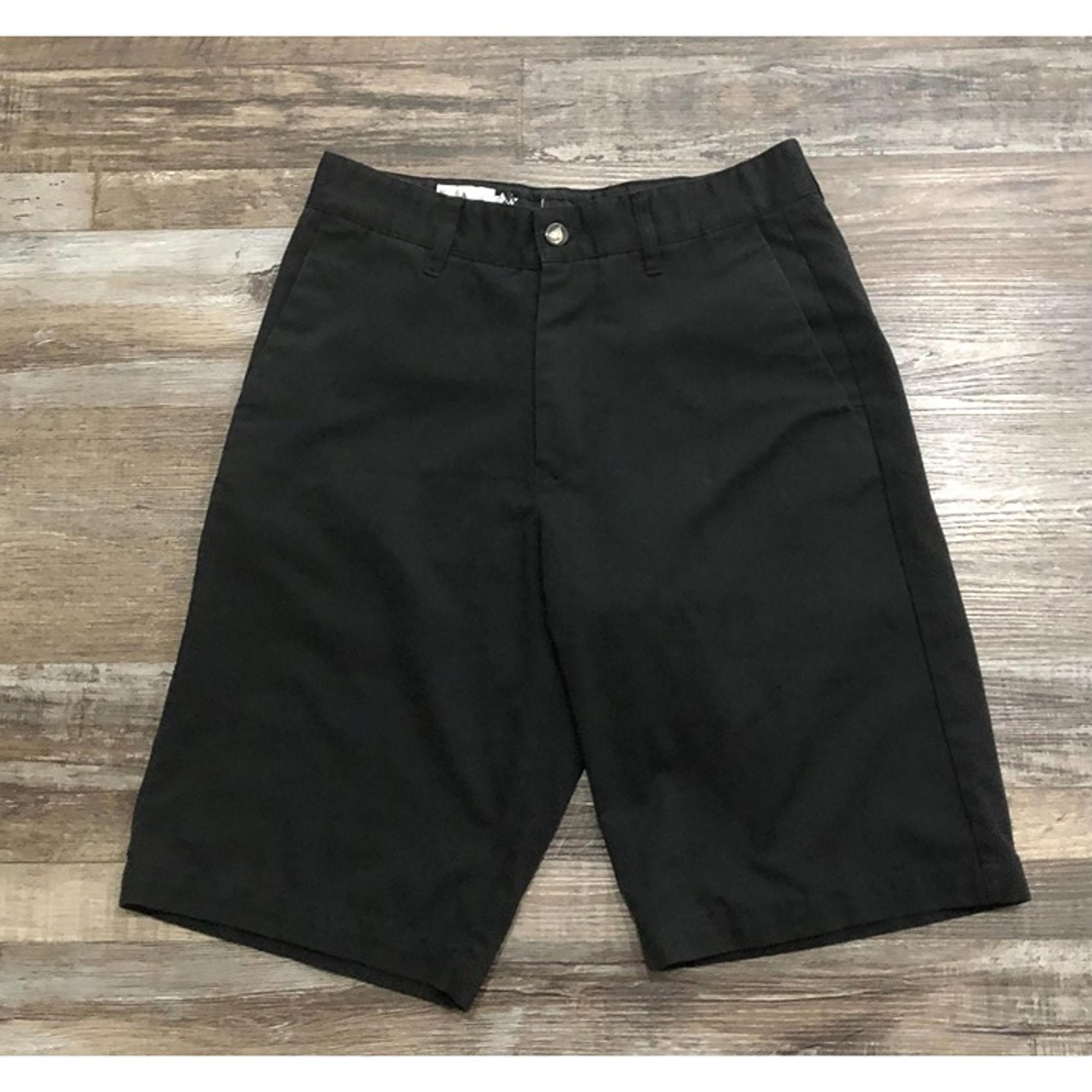 Volcom Stone Mens Size 29 Black Flat Front Casual Chino Shorts