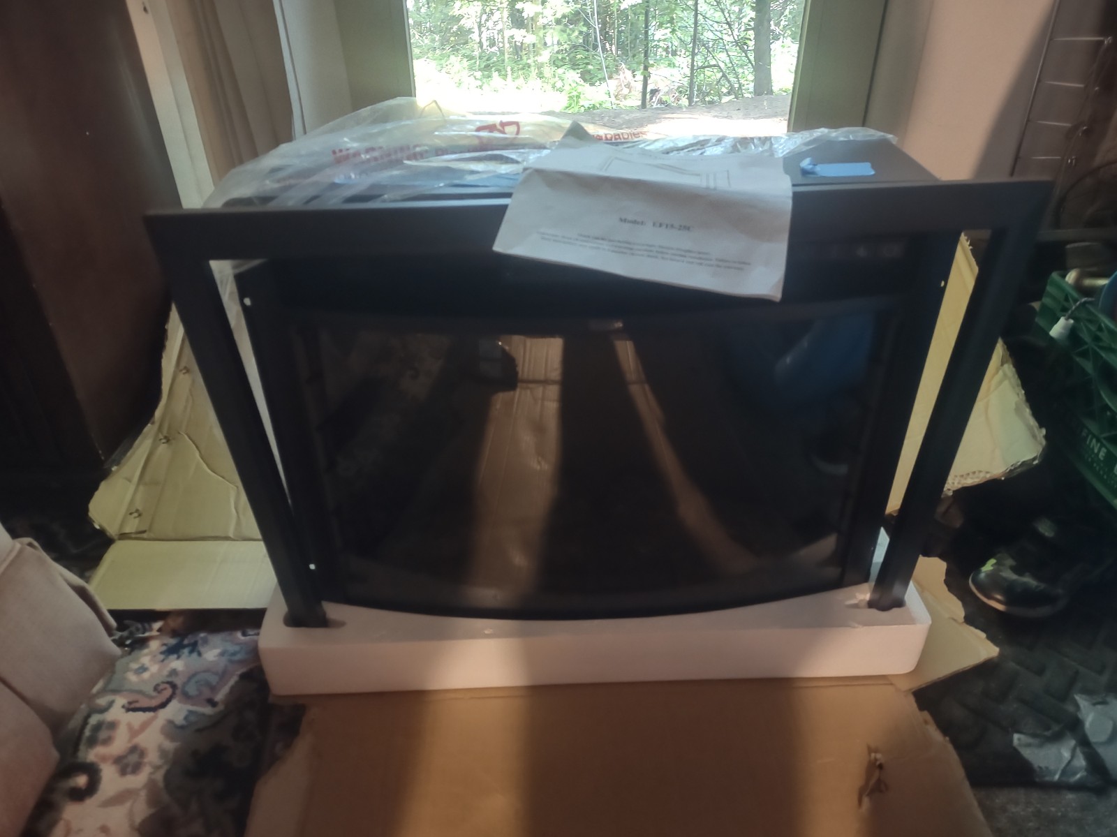 Brand new electric fireplace