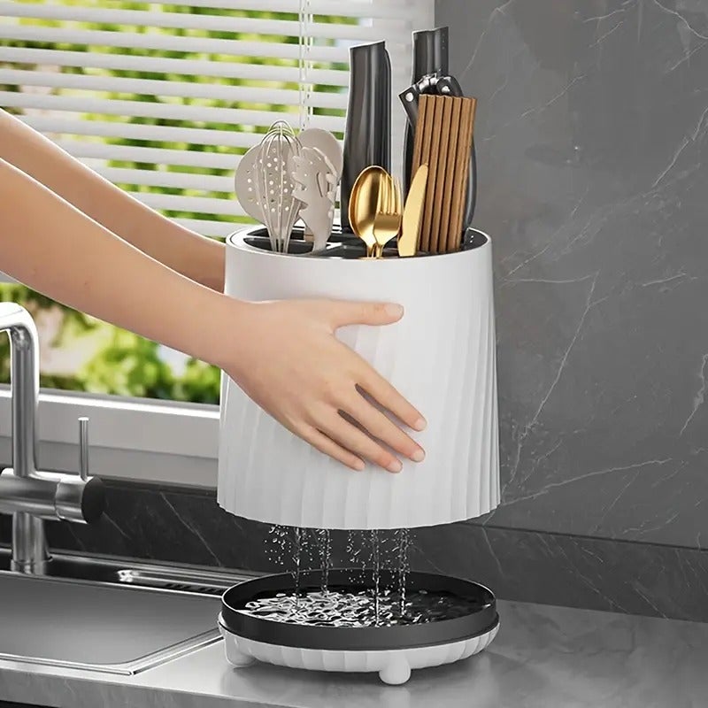 Chopsticks rotating knife holder Multifunctional kitchen storage