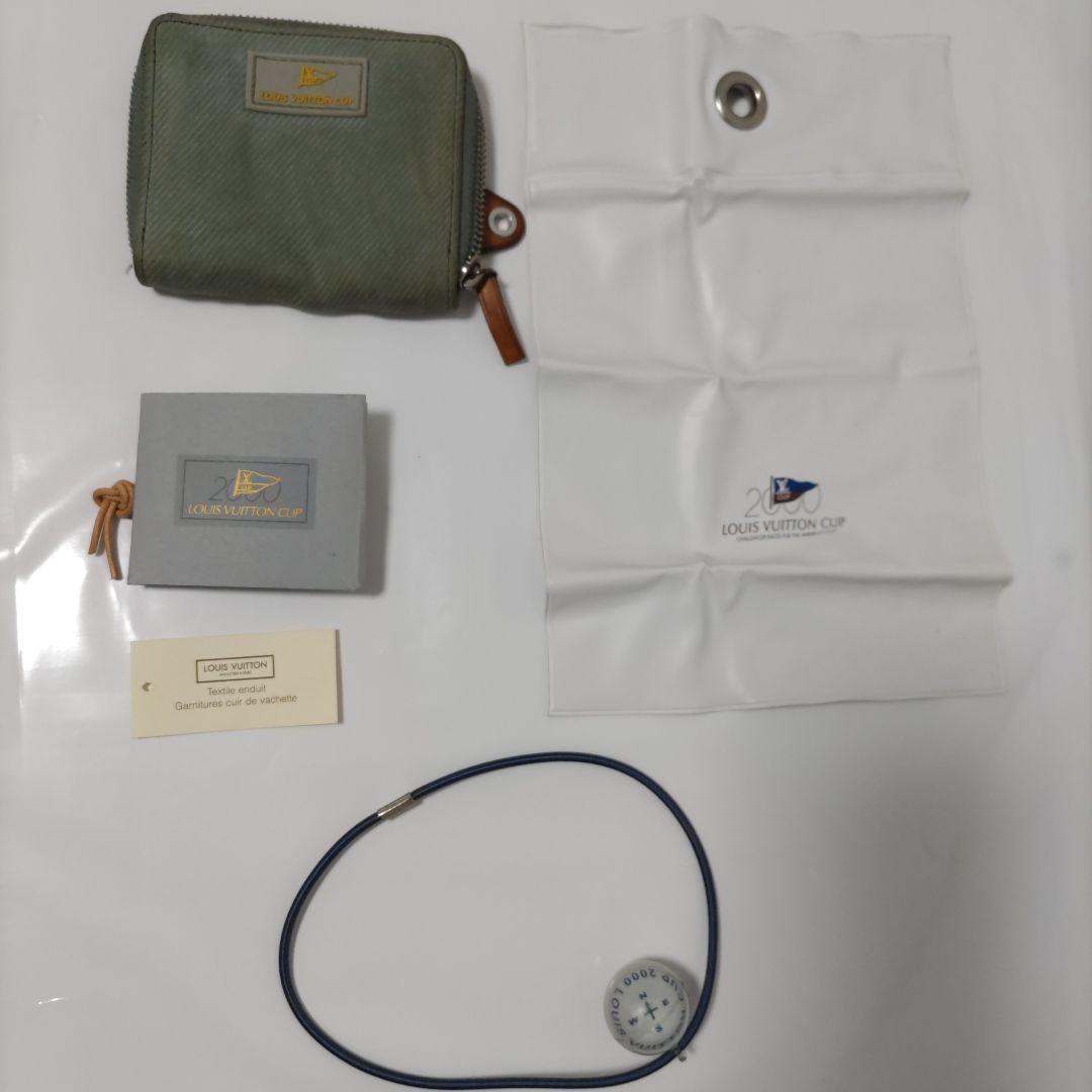 Louis Vuitton Cup 2000 Coin Purse, Compass, Vinyl Bag