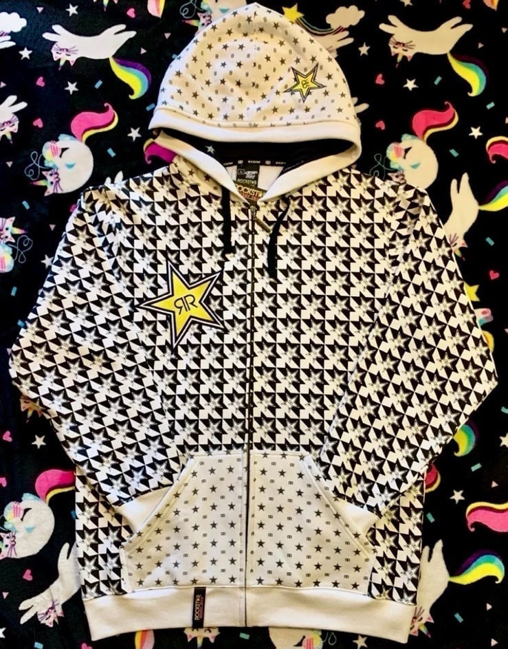 Rockstar Energy AOP Full Zip Hoodie NWT
