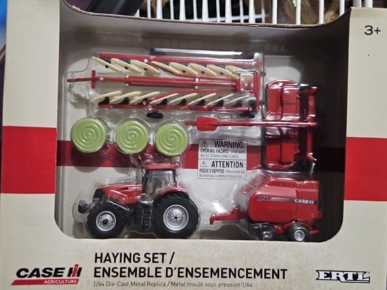 ERTL 1/64th Case IH 4 Piece Haying Set 44078