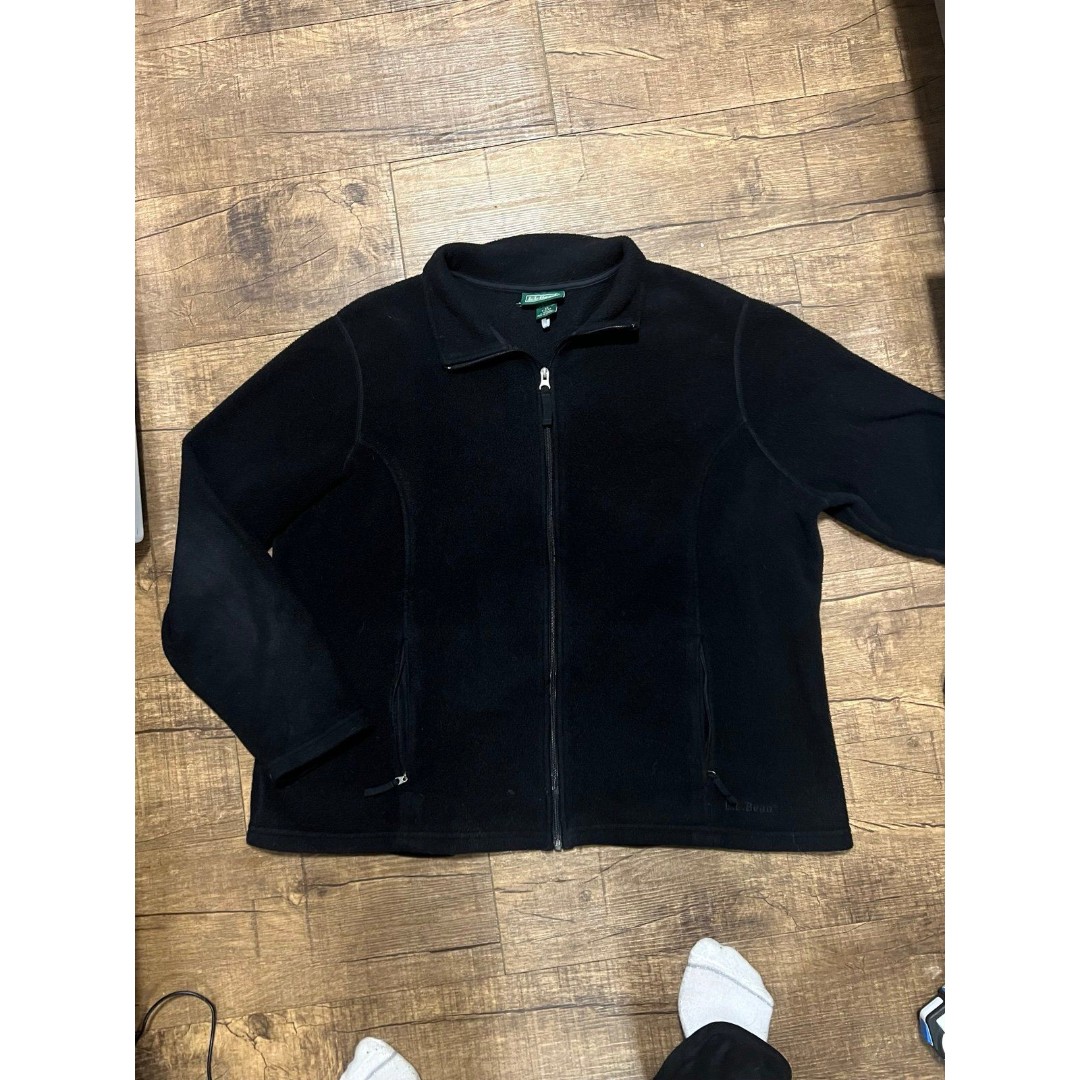 Vintage black L.L. Bean fleece jacket