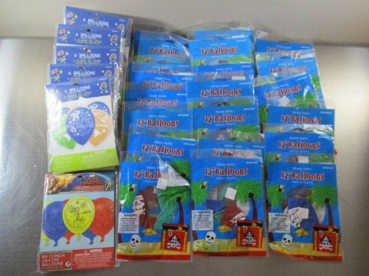 68 Packages Latex Balloons Lot 12in.