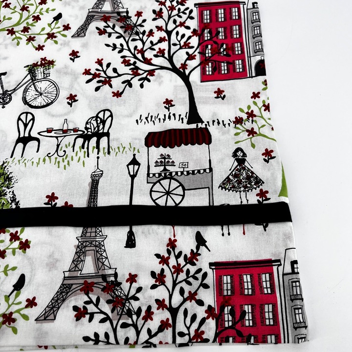 Emily in Paris Handmade Standard Pillowcase Set of 2 Eiffel Tower Parisian Cafe