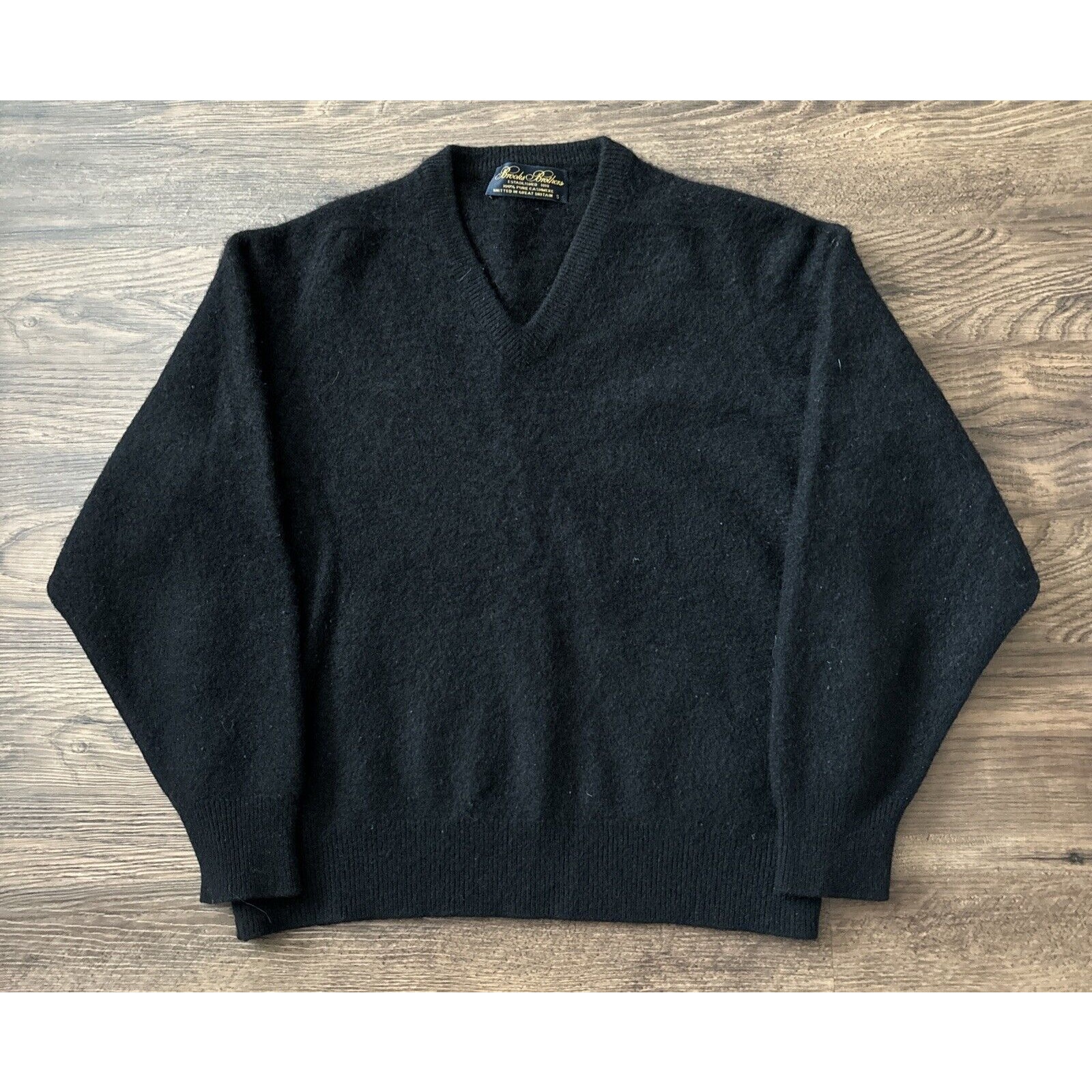 Brooks Brothers Women’s 100% Pure Cashmere Tight Knit Sweater Size Small Black
