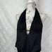 ST. JOHN Swimwear Black Halter Padded Sequins One Piece Swimsuit Size 4 NWT