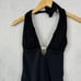 ST. JOHN Swimwear Black Halter Padded Sequins One Piece Swimsuit Size 4 NWT