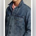 New Polo Ralph Lauren Men's Paint-Splatter Denim Trucker Jacket-Rodwell small