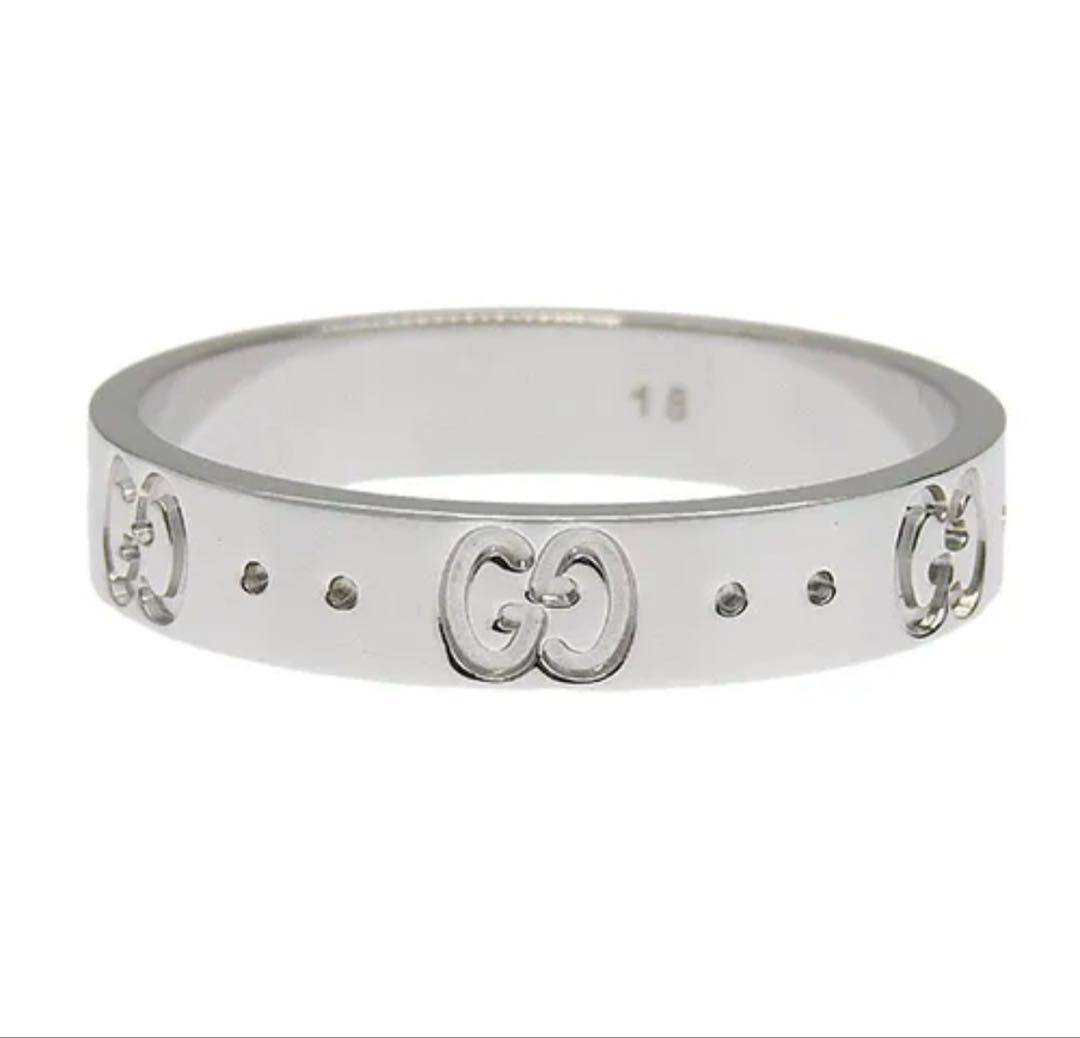 Gucci Icon Ring, Size 18, 750 18K Gold