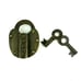 Vintage 3 Brass Wells Fargo W.F. & Co Strong Box Padlock Lock Keys
