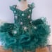 Stunning girls holiday Christmas glitz pageant cupcake princess birthday dress.