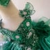 Stunning girls holiday Christmas glitz pageant cupcake princess birthday dress.