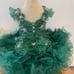 Stunning girls holiday Christmas glitz pageant cupcake princess birthday dress.