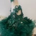 Stunning girls holiday Christmas glitz pageant cupcake princess birthday dress.