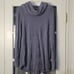 NWT Barefoot Dreams Womens Vintage Blue Coastal Cowl Neck Tunic Sweater Large