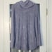 NWT Barefoot Dreams Womens Vintage Blue Coastal Cowl Neck Tunic Sweater Large