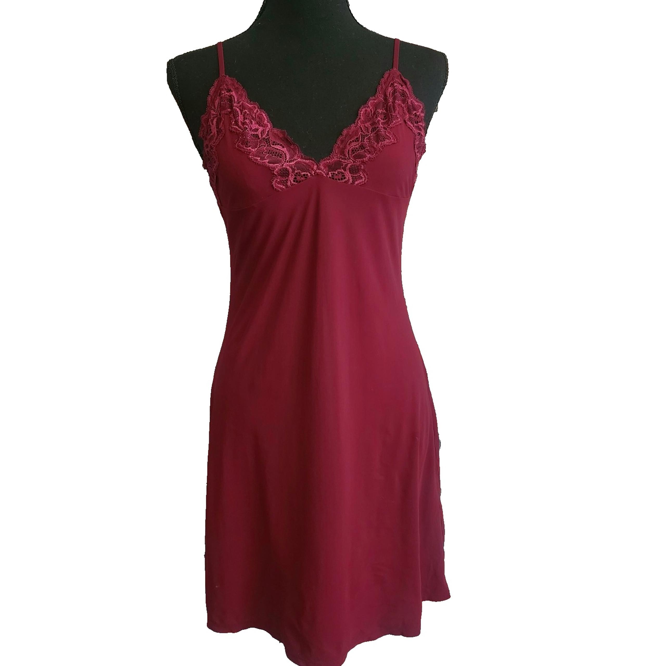 Calvin Klein Babydoll Slip Dress Medium Lingerie Nightgown Negligee Lace M