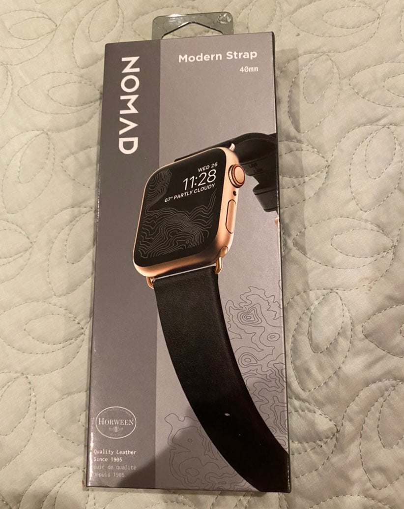 Leather Modern Buckle Apple Watch band 4
