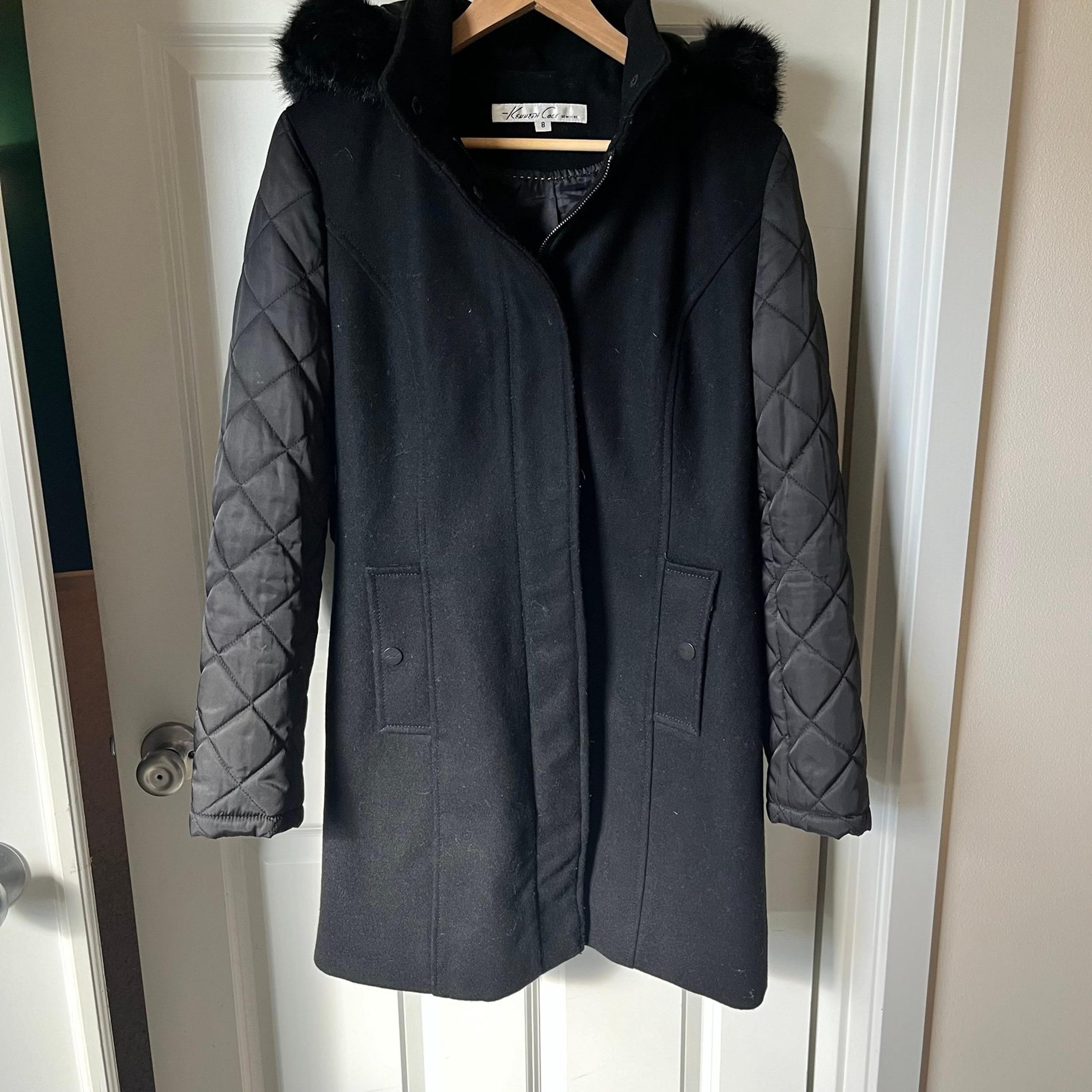 Black wool blend jacket
