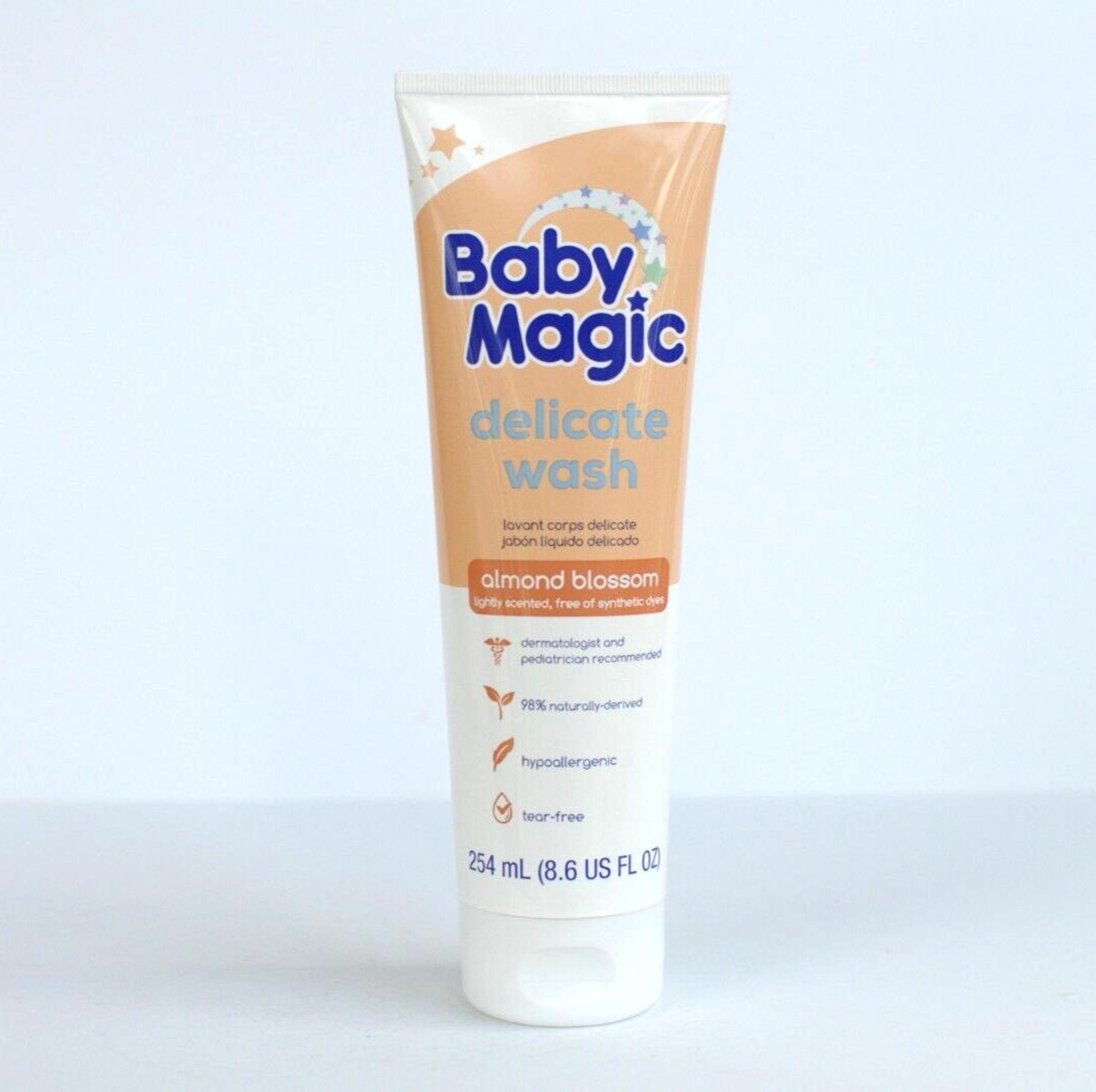 Baby Magic Delicate Wash ALMOND BLOSSOM Hypoallergenic Oat Aloe Shea 8.6 oz