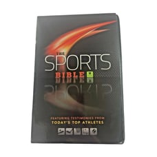 Sports Bible Simulated Leather Cover Athlete Testimonies Christian Religion Gift