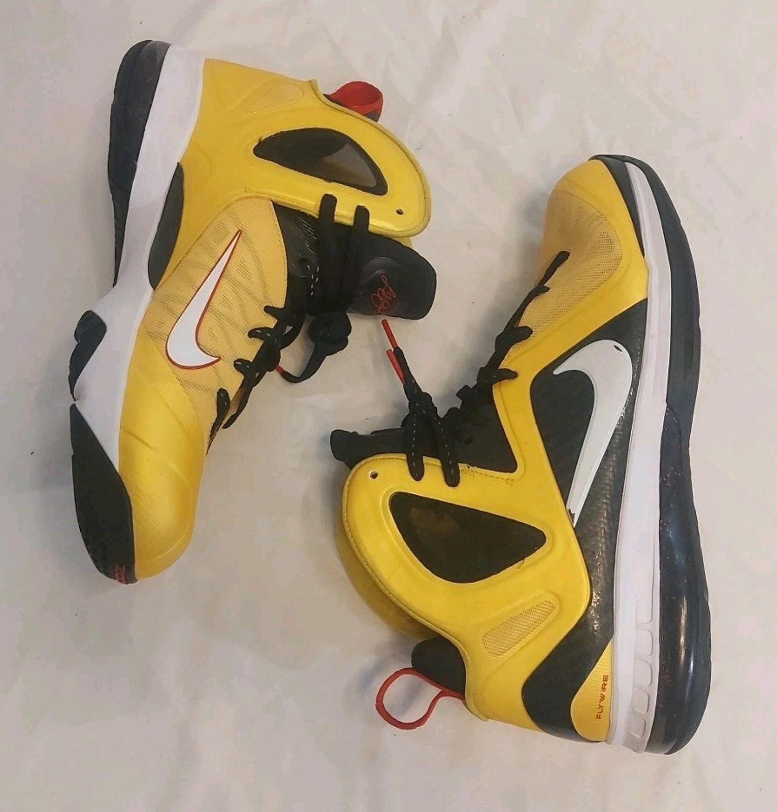 Nike LeBron 9 IX P.S. Elite Taxi 2012 Yellow Size 9.5 Sneakers 516958-700
